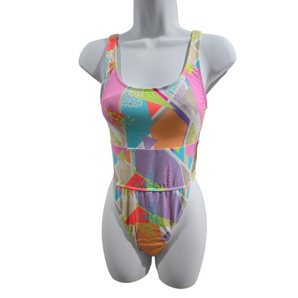 NWT Body Glove Multicolored High Waist One Piece Swimsuit - Picture 1 of 6